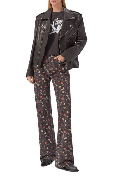 Хлопковая футболка ENFANTS RICHES DEPRIMES черного цвета по цене 92600 руб., арт. 120-567/C0TT0N, фото 2 Хлопковая футболка ENFANTS RICHES DEPRIMES, арт. 120-567/C0TT0N, фото 2