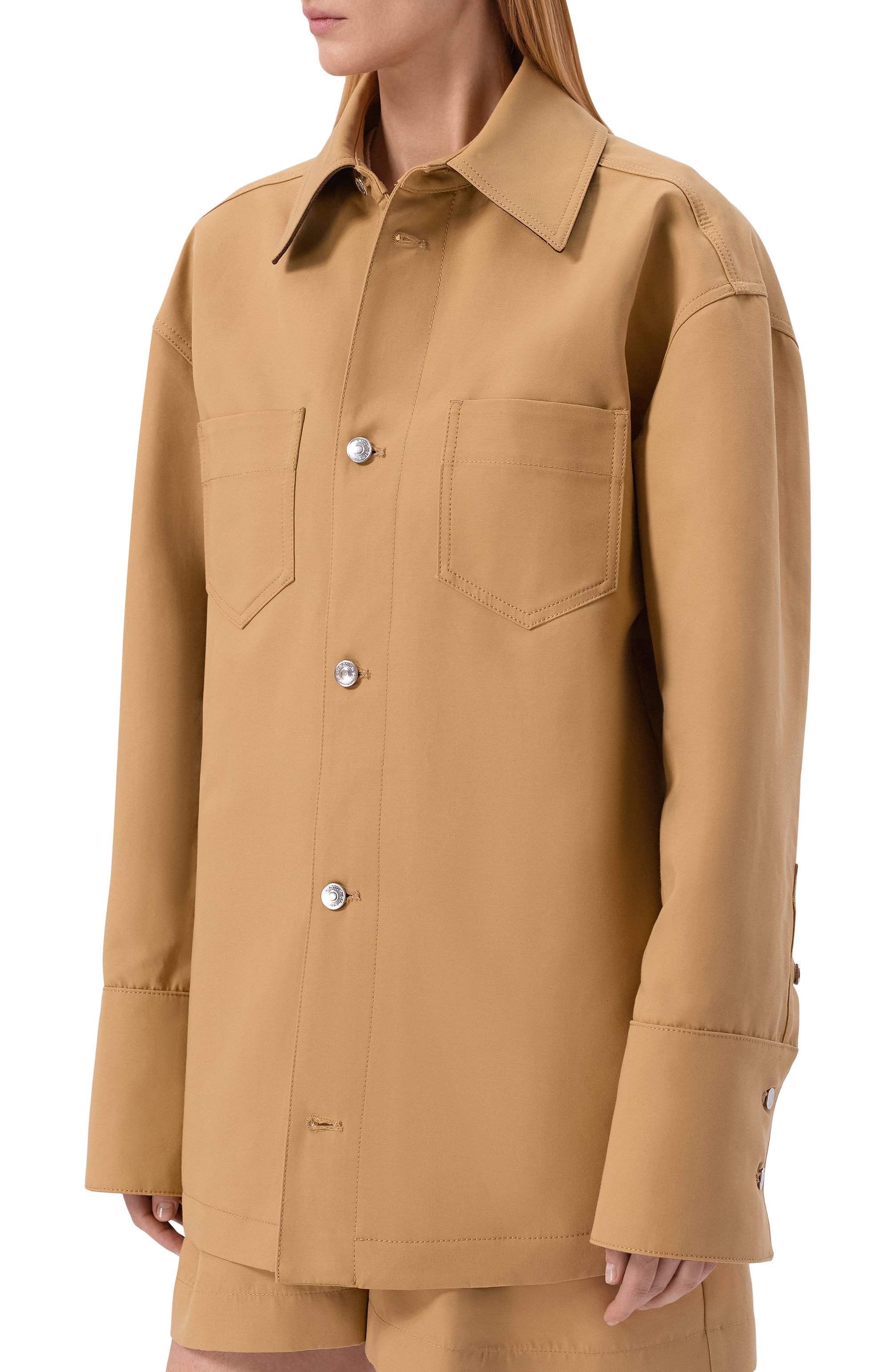 Хлопковая куртка ARMARIUM бежевого цвета по цене 132000 руб., арт. ARMFWJ023/C018, фото 3 Хлопковая куртка ARMARIUM, арт. ARMFWJ023/C018, фото 3