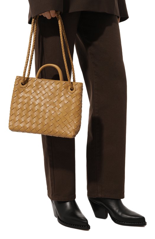 Сумка Andiamo small Bottega Veneta 766014/VCPP1 Бежевый  766014/VCPP1 Фото 2
