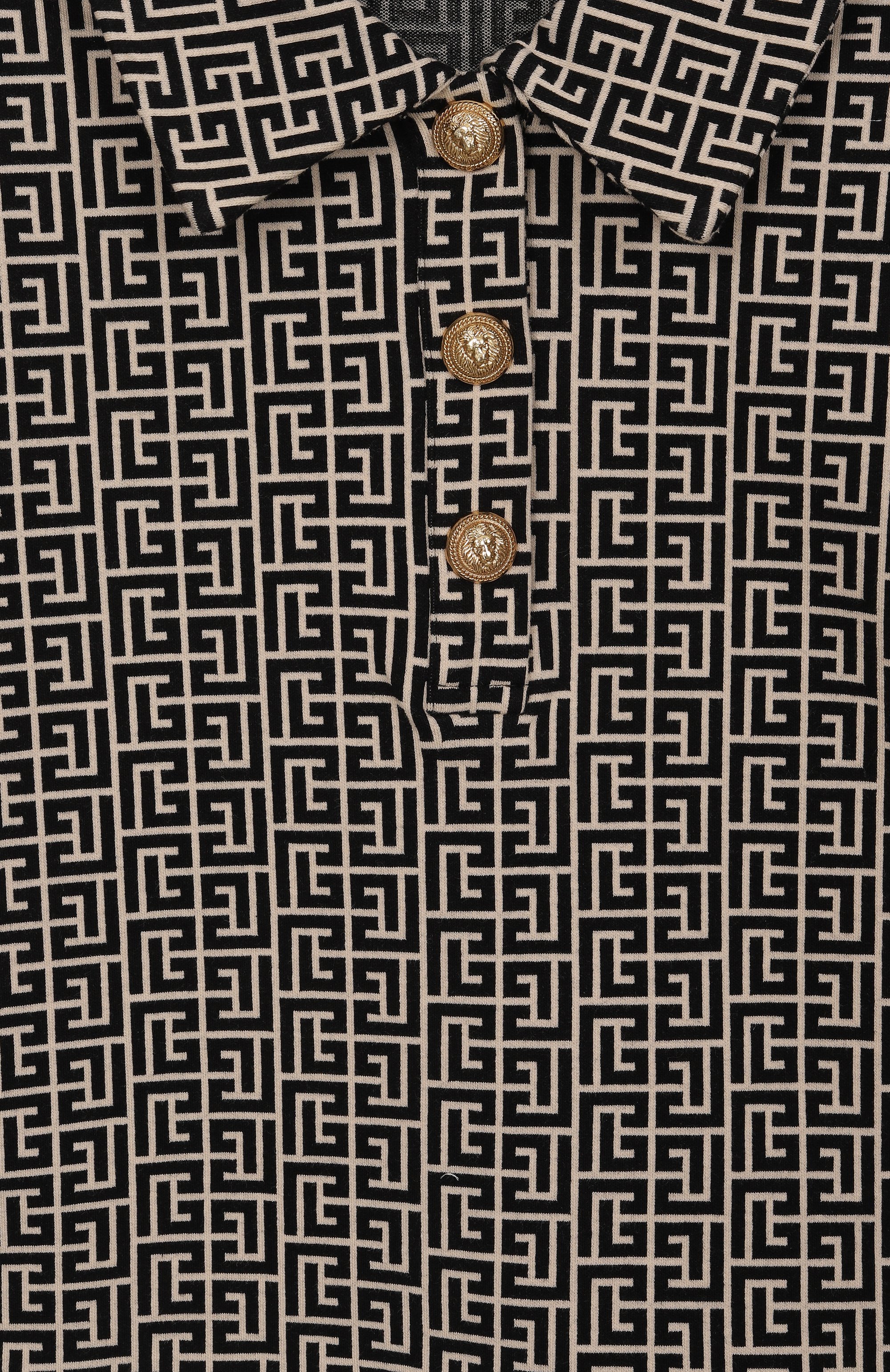 Хлопковое поло BALMAIN, арт. BX8B10, фото 3