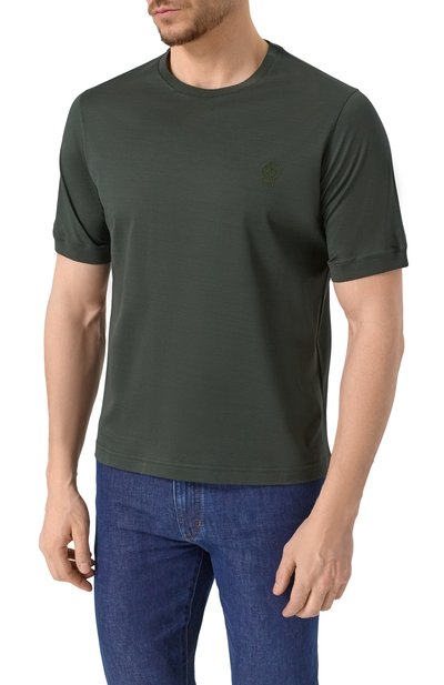 Хлопковая футболка ZILLI, арт. TSR02NM0100VZCR00, фото 3