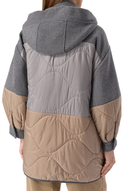 Шерстяная куртка Weekend Max Mara 0SS0LA Серый  0SS0LA Фото 4