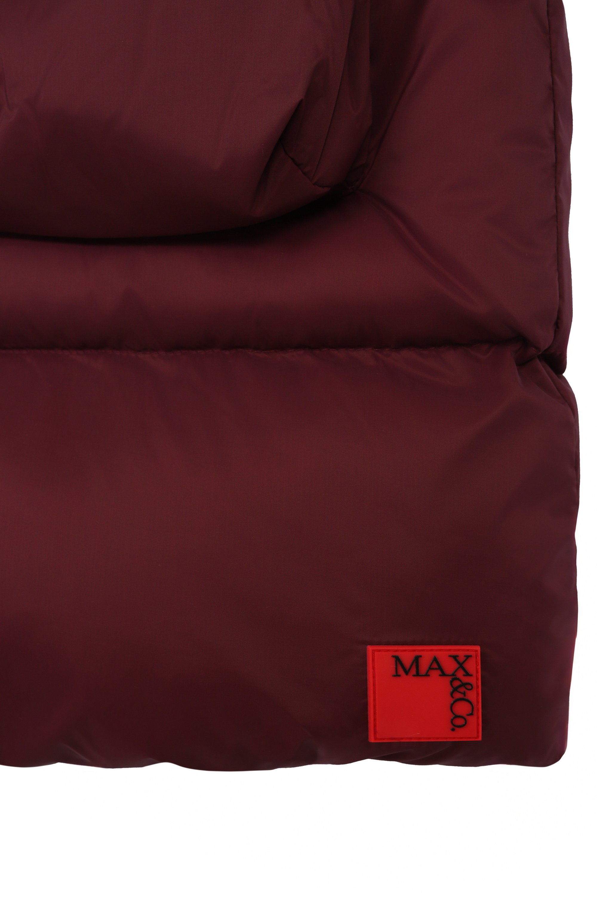 Утепленное пальто MAX&CO бордового цвета по цене 37150 руб., арт. MX0228-MX099, фото 3 Утепленное пальто MAX&CO, арт. MX0228-MX099, фото 3