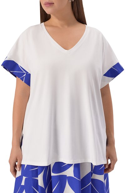 Хлопковая футболка PERSONA BY MARINA RINALDI, арт. C0IMBRA, фото 3