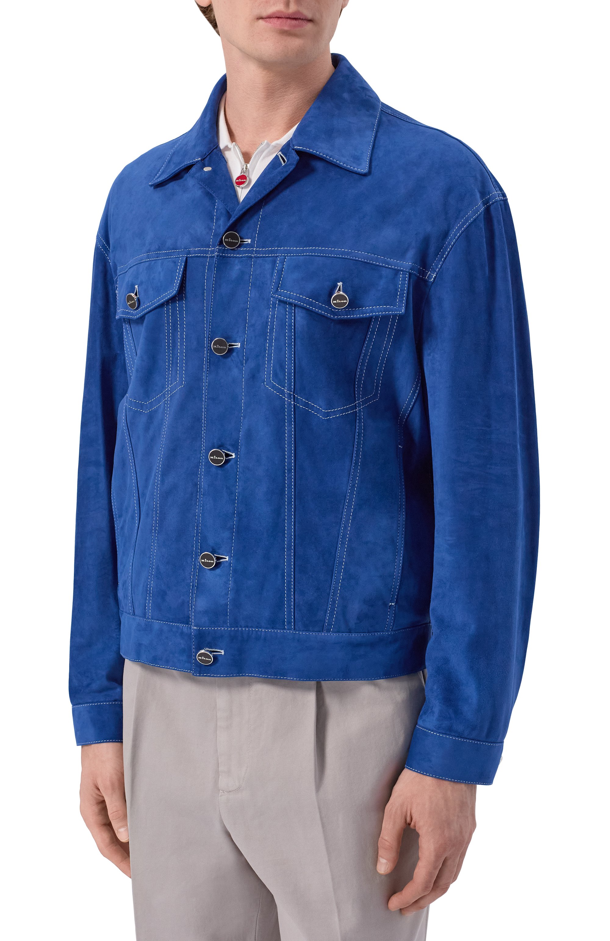 Замшевая куртка KITON, арт. UW2397AV0846H, фото 3