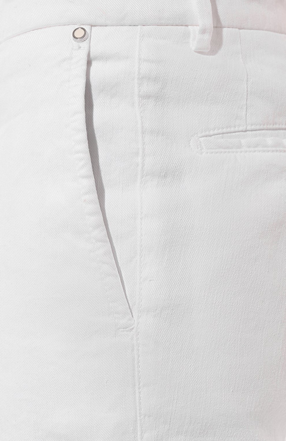 Шорты изо льна и хлопка KITON белого цвета по цене 84350 руб., арт. UFPPBK0604D, фото 5 Шорты изо льна и хлопка KITON, арт. UFPPBK0604D, фото 5