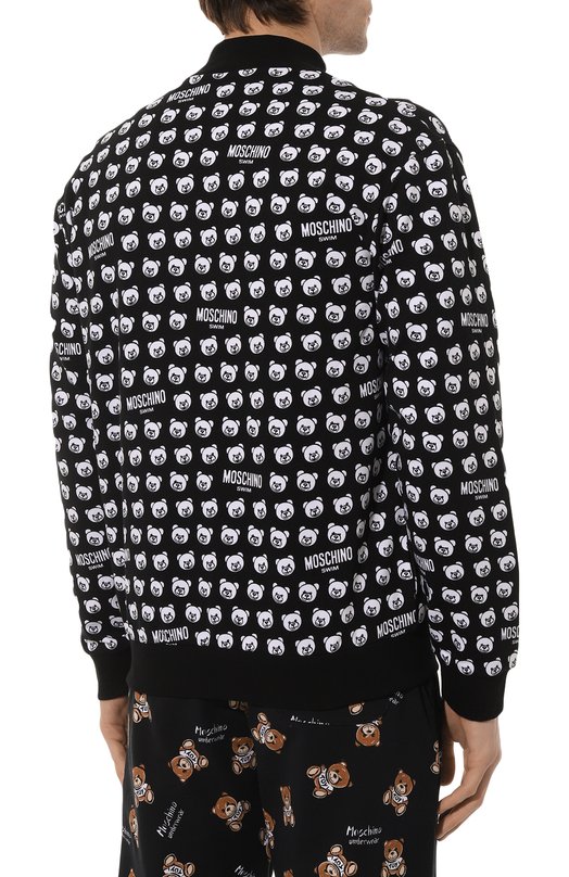 Хлопковая толстовка Moschino Чёрный, фото 4