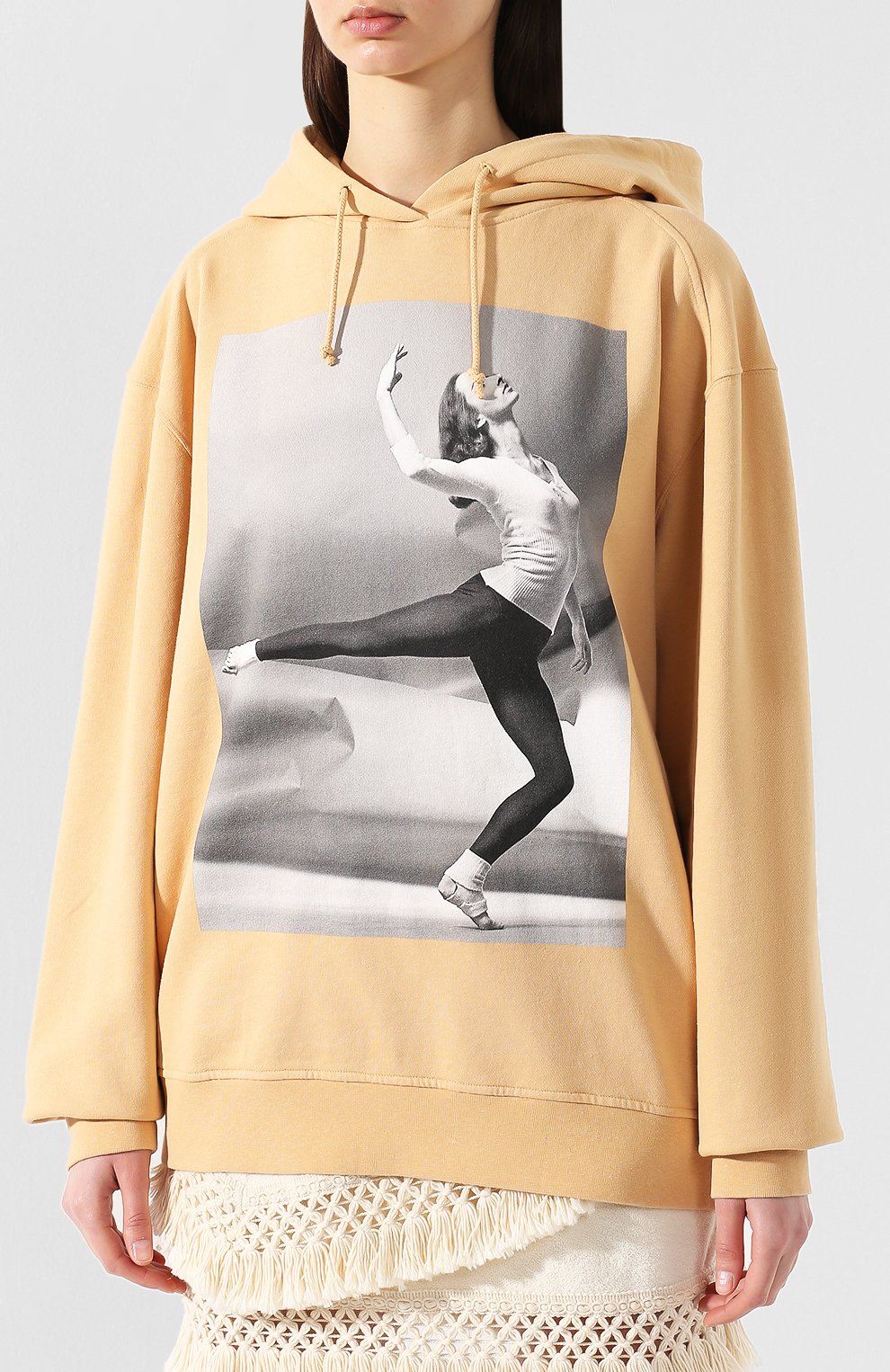 Хлопковое худи ACNE STUDIOS розового цвета по цене 28000 руб., арт. AI0023, фото 3 Хлопковое худи ACNE STUDIOS, арт. AI0023, фото 3