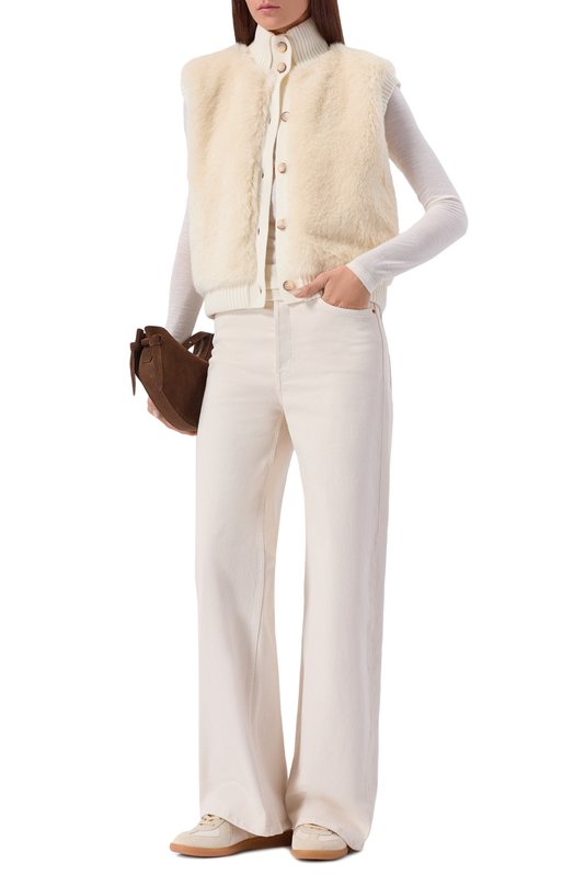 Комбинированный жилет Gran Sasso 13224/12884 Кремовый  13224/12884 Фото 2