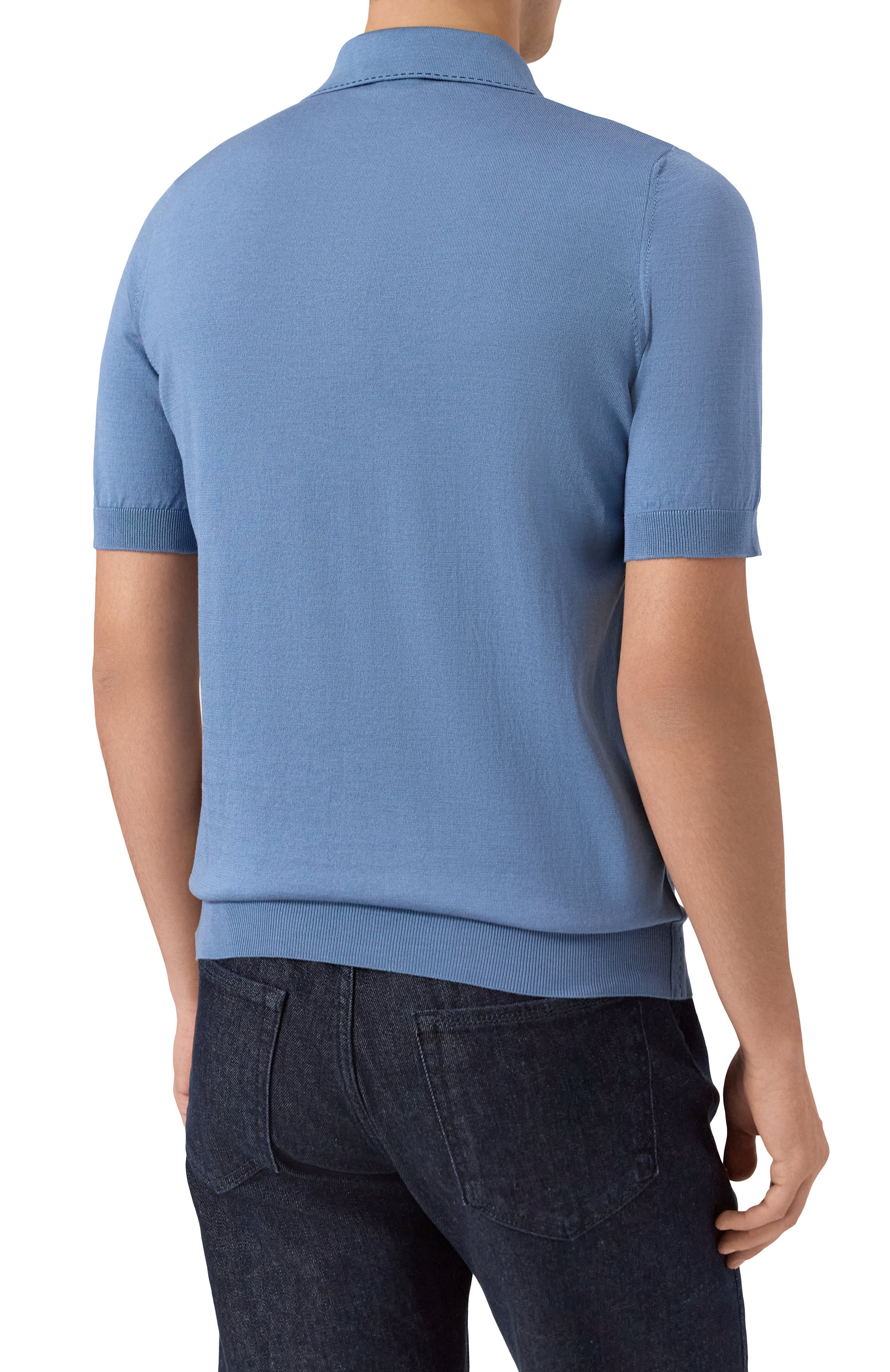 Поло из хлопка и шелка ZILLI, арт. KZP002M0143VRIS00, фото 4