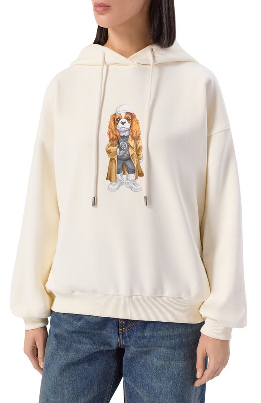 Хлопковое худи Flashin FS25HDOS Кремовый  FS25HDOS Фото 3