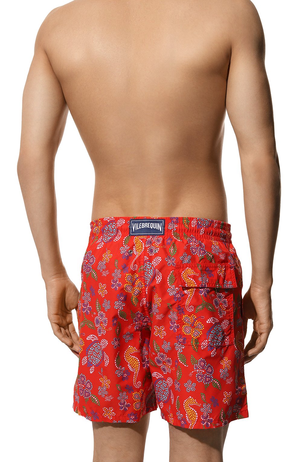 Плавки-шорты VILEBREQUIN красного цвета по цене 37300 руб., арт. MOOC4B07/201, фото 3 Плавки-шорты VILEBREQUIN, арт. MOOC4B07/201, фото 3
