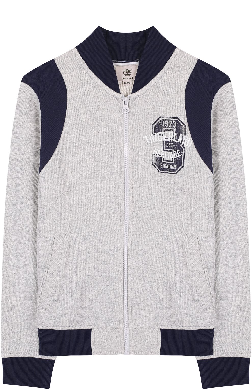 Хлопковый кардиган на молнии с контрастной отделкой TIMBERLAND, арт. T25M87/6A-12A, фото 1