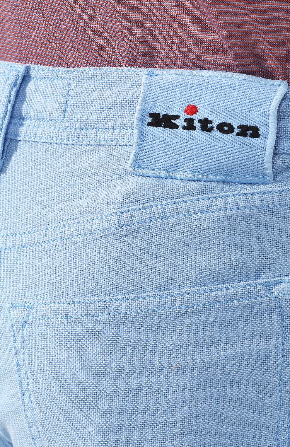 Брюки KITON голубого цвета по цене 109000 руб., арт. UPNJSJ07S73, фото 5 Брюки KITON, арт. UPNJSJ07S73, фото 5