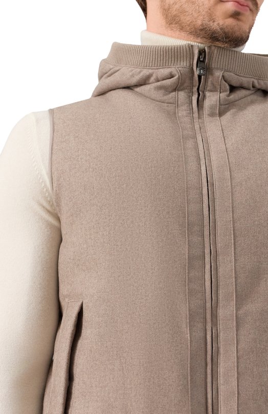 Утепленный жилет Corneliani 26C5V3-2620142 Бежевый  26C5V3-2620142 Фото 5
