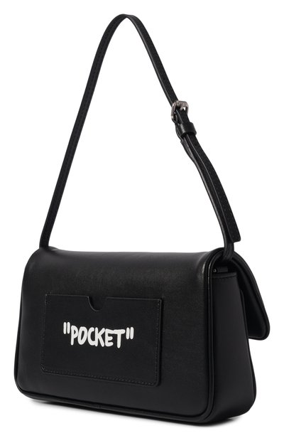 Сумка jitney 0.7 OFF-WHITE черно-белого цвета по цене 79950 руб., арт. 0WWNN14F26LT01, фото 4 Сумка jitney 0.7 OFF-WHITE, арт. 0WWNN14F26LT01, фото 4