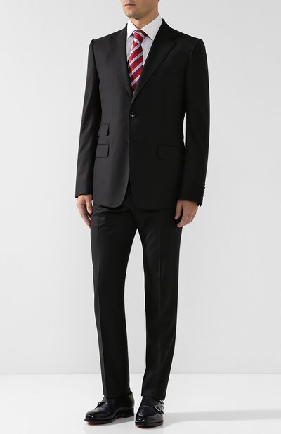 Шерстяной костюм с пиджаком на двух пуговицах GUCCI, арт. 450542/Z421E, фото 1