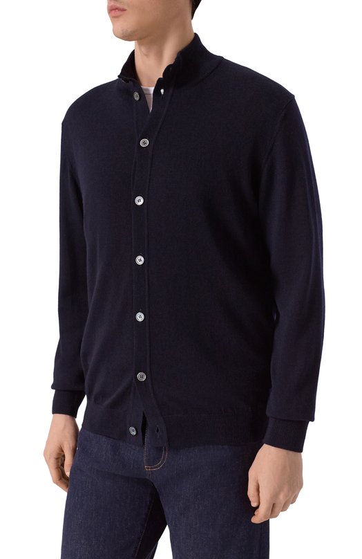 Шерстяной кардиган Daniele Fiesoli DF9049 Синий  DF9049 Фото 3