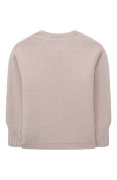 Детский кашемировый кардиган GIORGETTI CASHMERE бежевого цвета, арт. MB2068/2A-6A | Фото 2 (Материал внешний: Шерсть, Кашемир; Рукава: Длинные; Материал сплава: Проставлено; Девочки Кросс-КТ: Кардиган-одежда; Драгоценные камни: Проставлено)