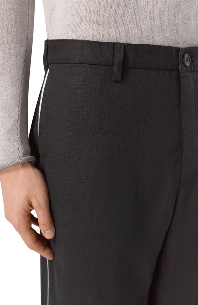 Льняные брюки HANNES ROETHER, арт. BUR21NS.602, фото 5