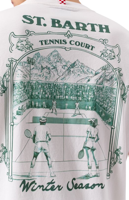 Хлопковая футболка MC2 Saint Barth ARN0001-00631I/ARN0TT Белый  ARN0001-00631I/ARN0TT Фото 5