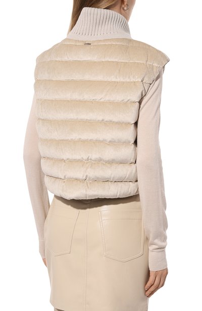 Пуховый жилет из вельвета HERNO, арт. PI00123DR/12631, фото 4