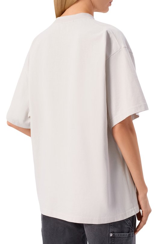 Хлопковая футболка Alexander Wang UCC2261886 Белый  UCC2261886 Фото 4