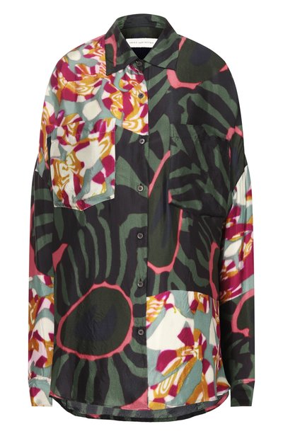 Женская рубашка из вискозы DRIES VAN NOTEN, арт. 262-130702/4001