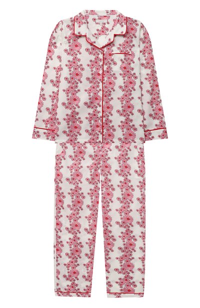 Хлопковая пижама LITTLE YOLKE розового цвета по цене 8830 руб., арт. SS21-12C-BL-LY/9-12Y, фото 1 Хлопковая пижама LITTLE YOLKE, арт. SS21-12C-BL-LY/9-12Y, фото 1