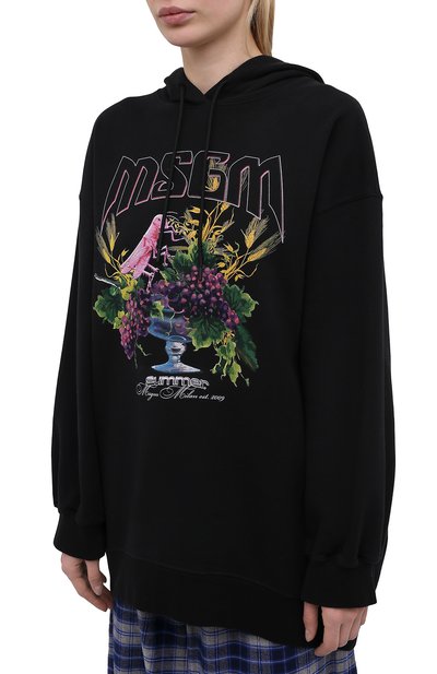 Хлопковое худи MSGM, арт. 3042MDM197 217499, фото 3