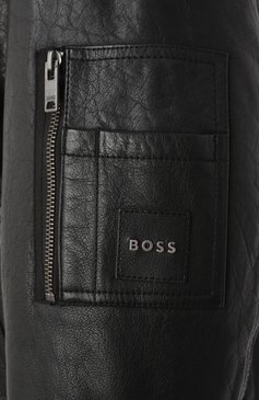 Кожаный бомбер BOSS ORANGE, арт. 50504095, фото 6