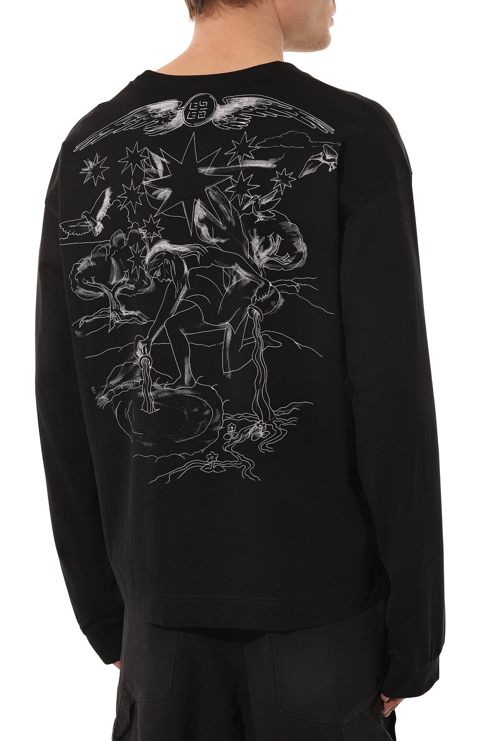 Хлопковый лонгслив GIVENCHY, арт. BM71KP3YN0, фото 4