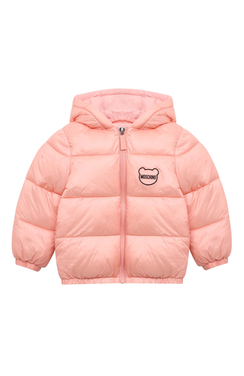 Утепленная куртка MOSCHINO светло-розового цвета по цене 29950 руб., арт. MUS02Q/L3A32, фото 1 Утепленная куртка MOSCHINO, арт. MUS02Q/L3A32, фото 1