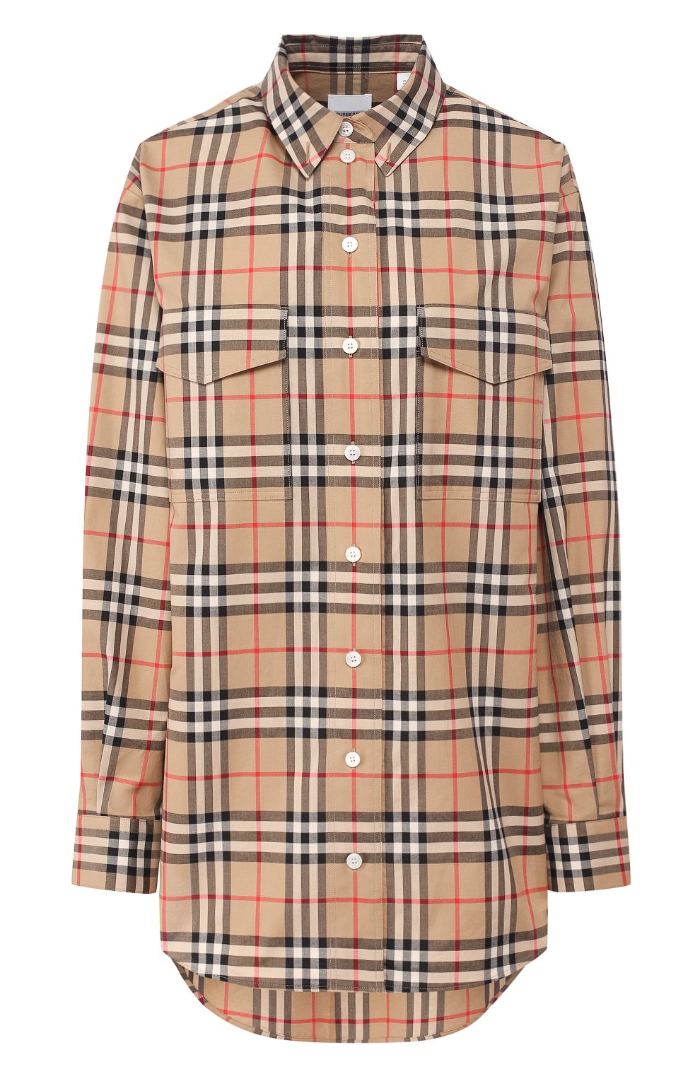 Хлопковая р убашка BURBERRY, арт. 8009037, фото 1