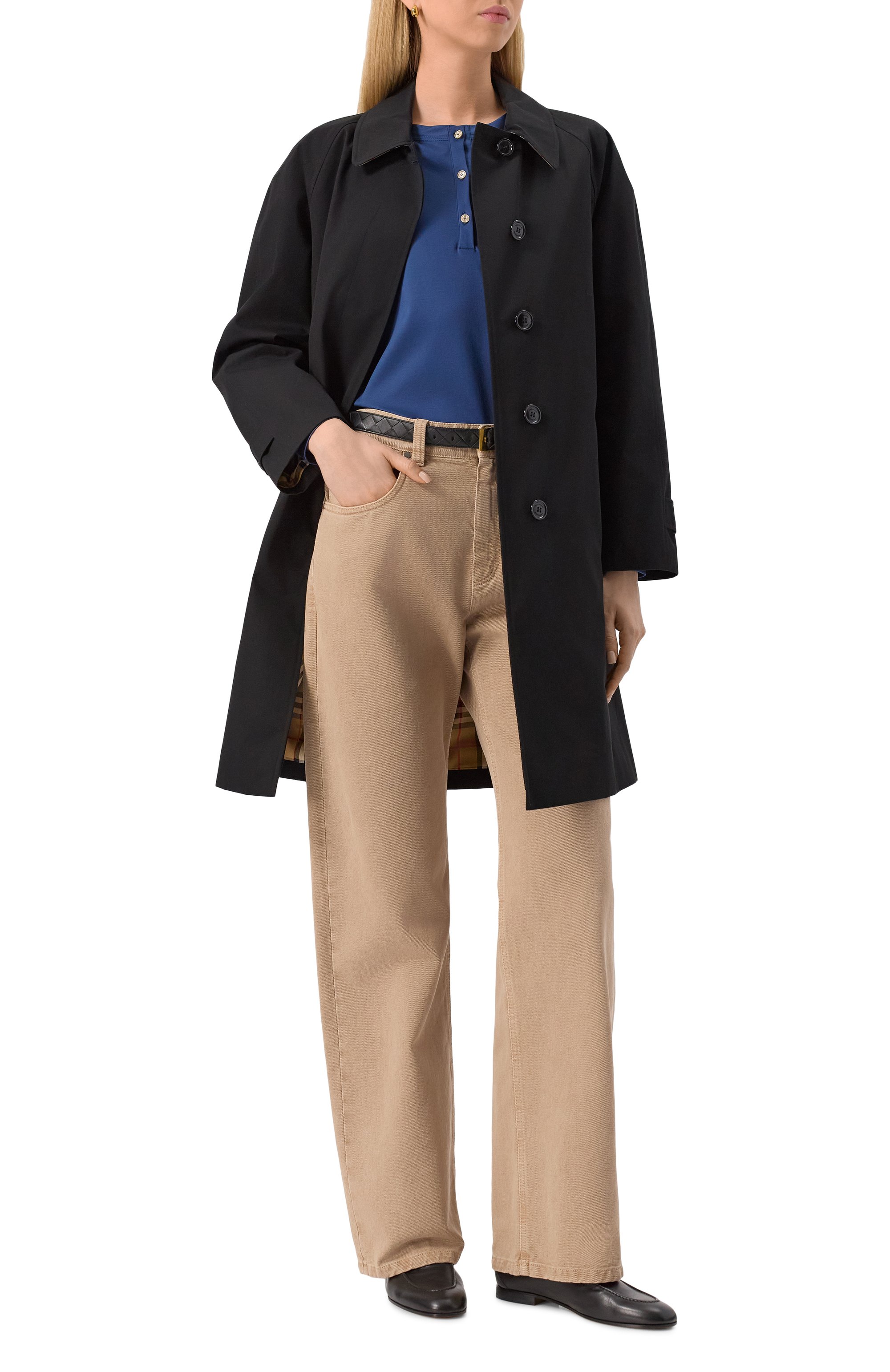 Хлопковый лонгслив-хенли KITON, арт. D58438H0805117, фото 2