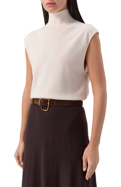 Замшевый ремень DOLCE & GABBANA темно-коричневого цвета по цене 69950 руб., арт. BE1666/A0165, фото 2 Замшевый ремень DOLCE & GABBANA, арт. BE1666/A0165, фото 2