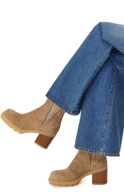 Замшевые ботильоны franky beat AGL, арт. D278502PG/GE0RG, фото 3