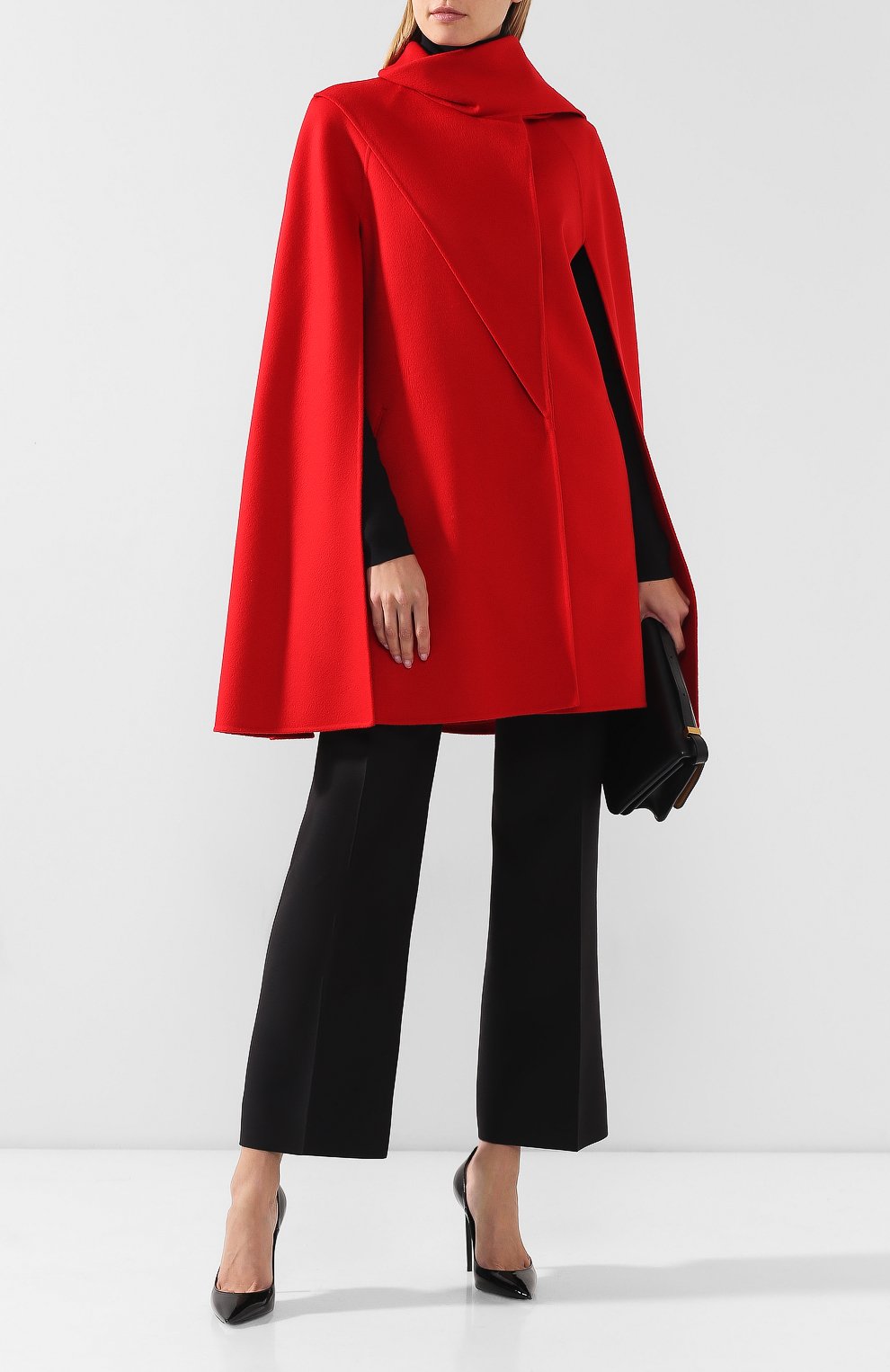 Пончо из смеси шерсти и кашемира VALENTINO, арт. SB0CG1J015E, фото 2