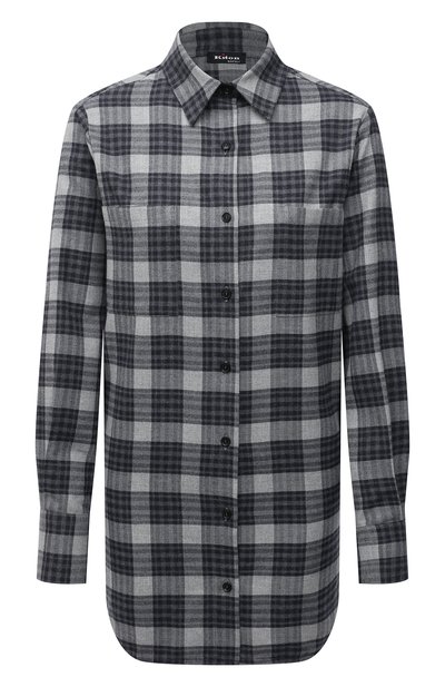 Женская хлопковая рубашка KITON, арт. D52445H07868