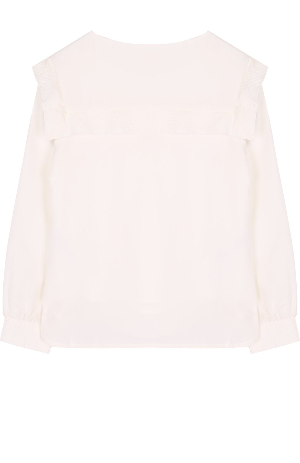 Шелковая блуза свободного кроя с оборкой CHLOÉ, арт. C15684/6A-12A, фото 2