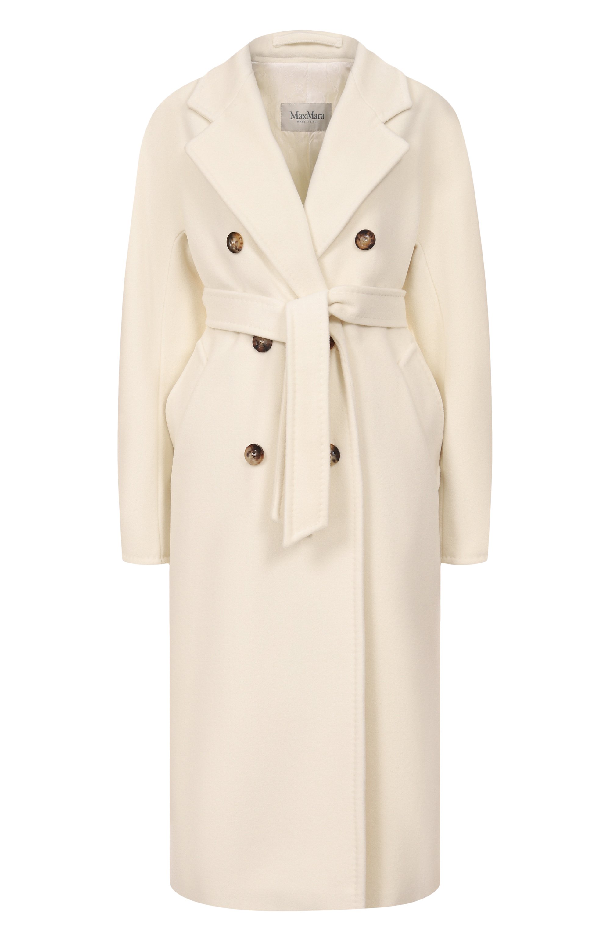 Пальто из шерсти и кашемира MAX MARA кремового цвета по цене 341000 руб., арт. MADAME, фото 1 Пальто из шерсти и кашемира MAX MARA, арт. MADAME, фото 1