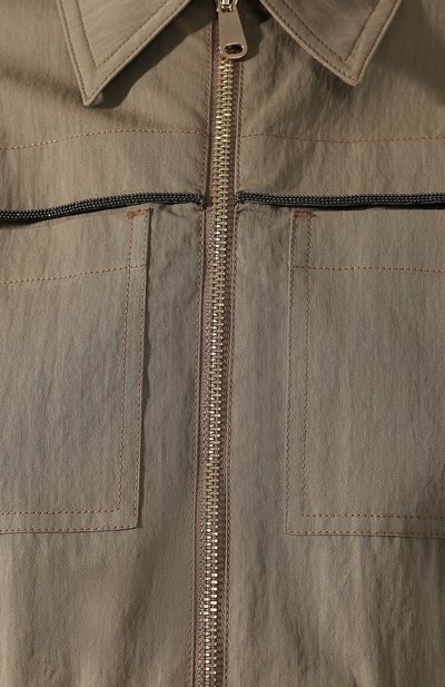 Хлопковый комбинезон BRUNELLO CUCINELLI хаки цвета по цене 291500 руб., арт. M0F48FN499, фото 5 Хлопковый комбинезон BRUNELLO CUCINELLI, арт. M0F48FN499, фото 5