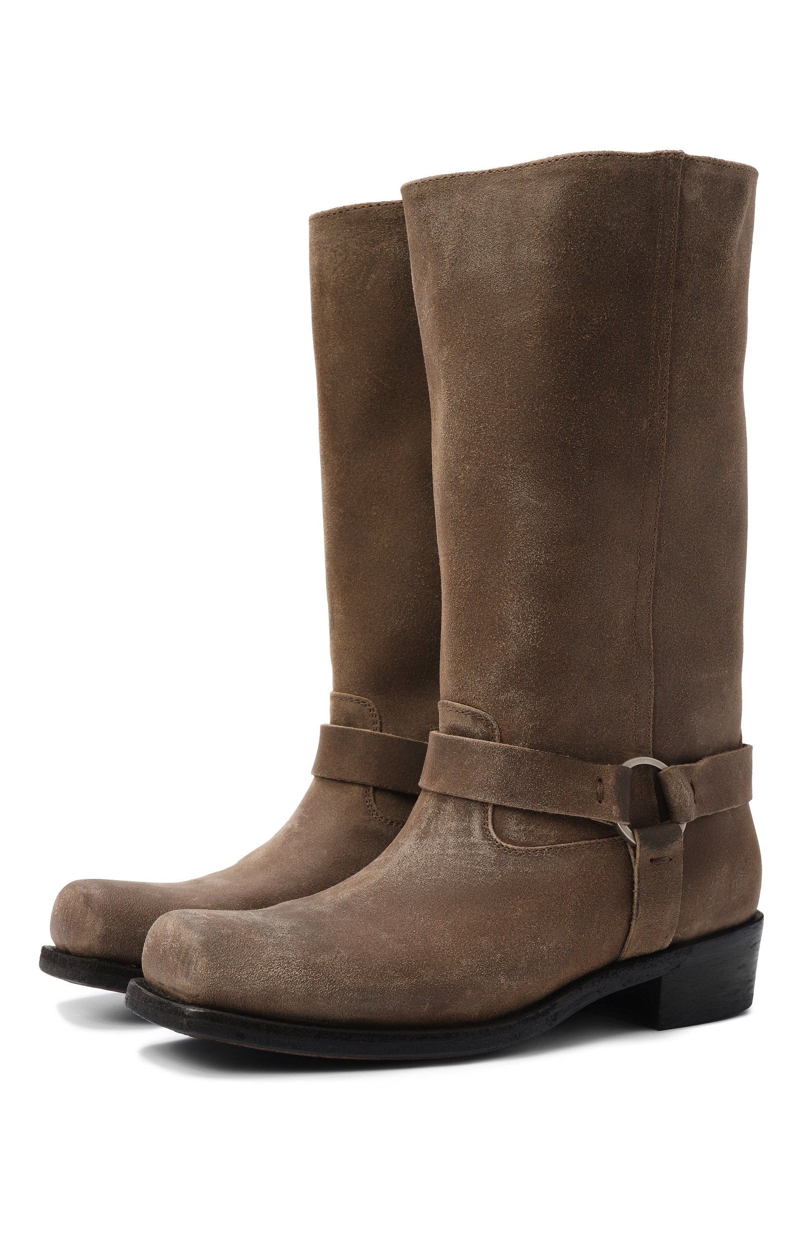 Замшевые сапоги biker GOLDEN GOOSE DELUXE BRAND, арт. GWF01057.F008237, фото 1
