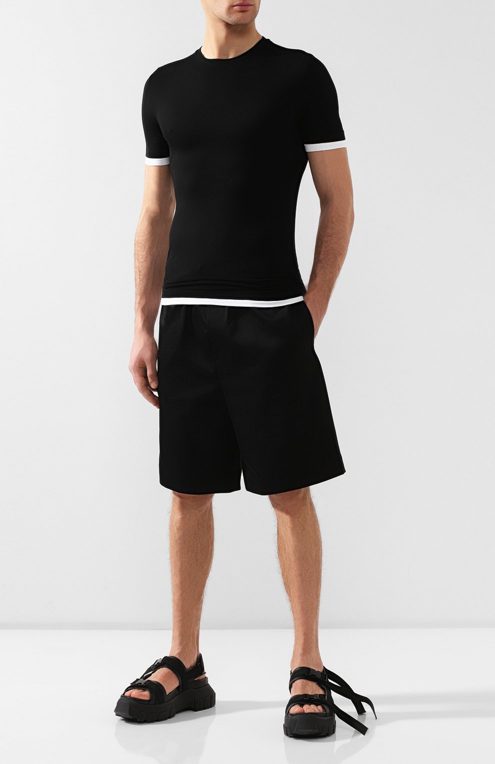 Футболка из вискозы NEIL BARRETT, арт. BJT420/L527C, фото 2