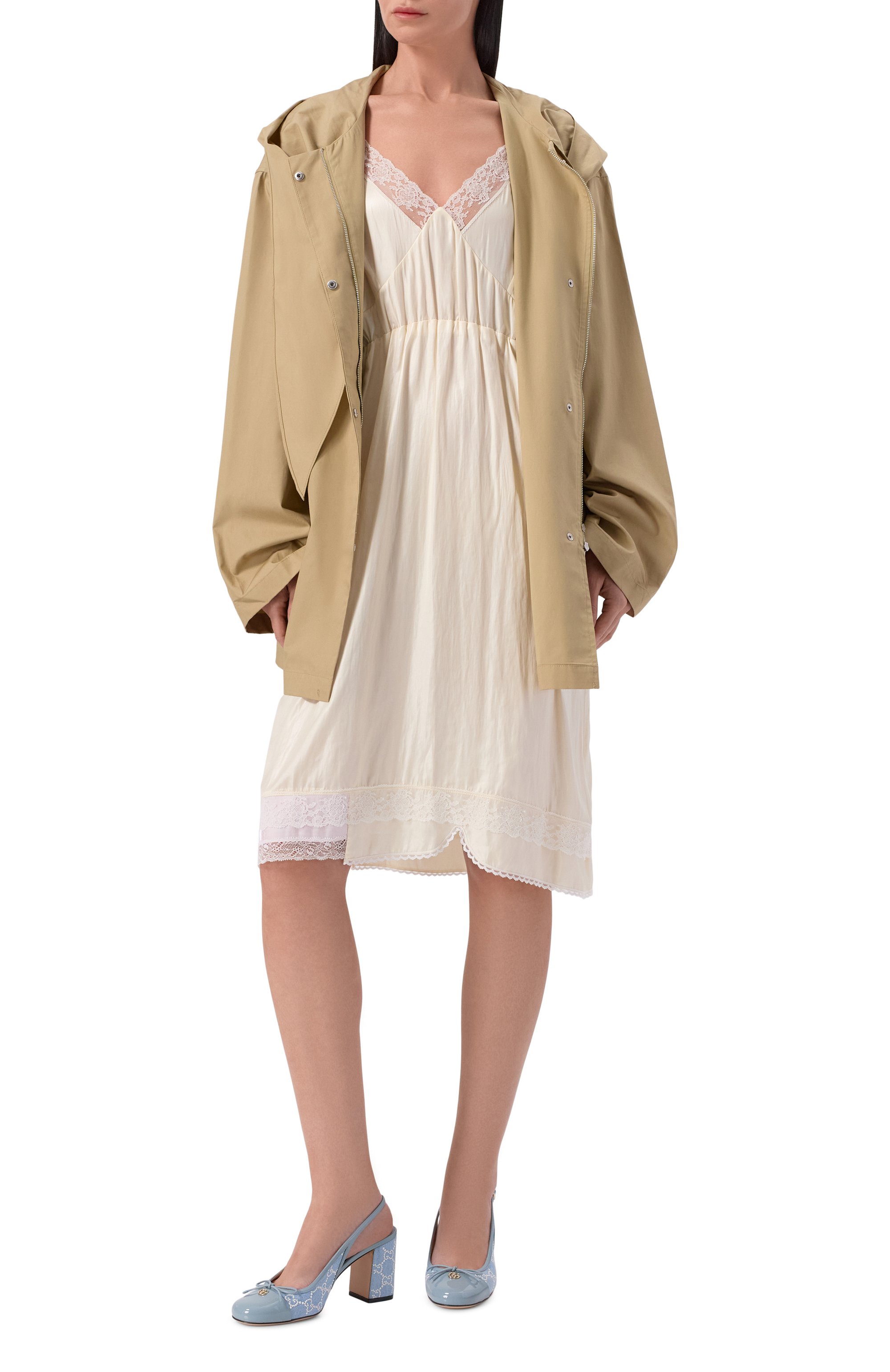 Комбинированные туфли new marmont gg GUCCI, арт. 854891/AAFWT, фото 3