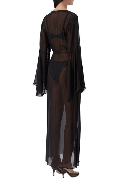 Платье из вискозы amalia AGENT PROVOCATEUR черного цвета по цене 118900 руб., арт. AP12575001001, фото 3 Платье из вискозы amalia AGENT PROVOCATEUR, арт. AP12575001001, фото 3
