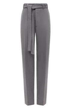 Женские брюки из кашемира и шерсти ZEGNA серого цвета, арт. 287146/630SNP | Фото 1 (Материал внешний: Шерсть, Кашемир; Длина (брюки, джинсы): Удлиненные; Женское Кросс-КТ: Брюки-одежда; Силуэт Ж (брюки и джинсы): Прямые; Стили: Кэжуэл; Драгоценные камни: Проставлено; Материал сплава: Проставлено)