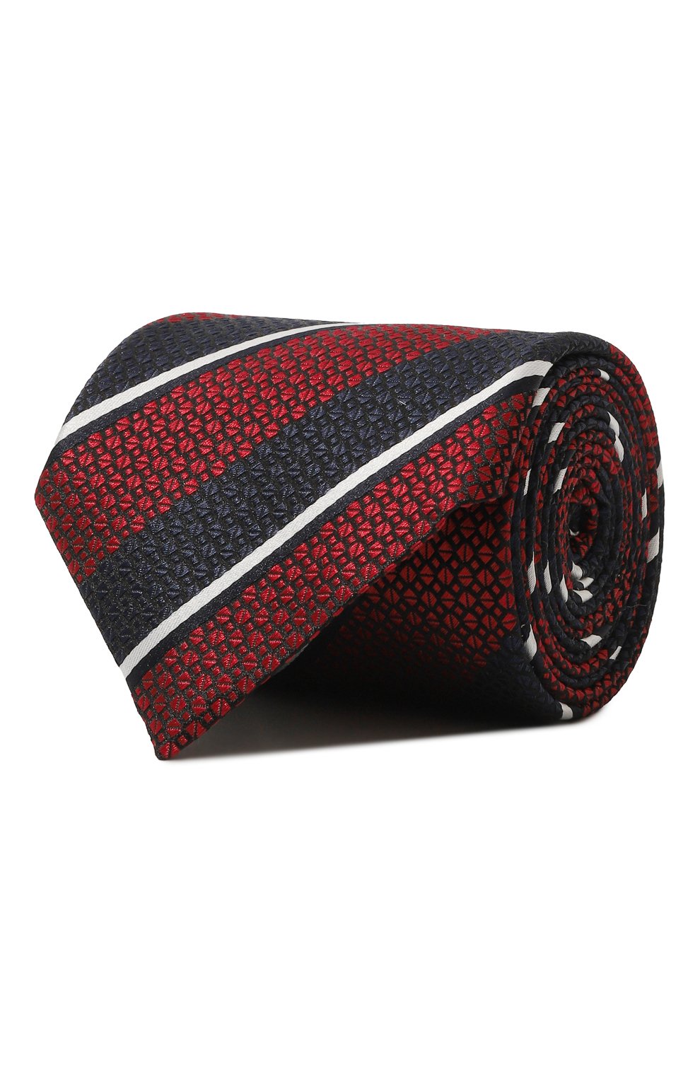 Шелковый галстук ZEGNA красного цвета по цене 27000 руб., арт. Z5W09TA5/1P8614, фото 1 Шелковый галстук ZEGNA, арт. Z5W09TA5/1P8614, фото 1