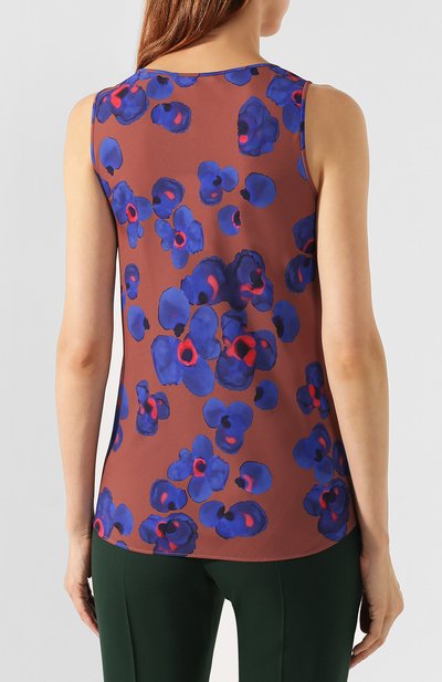 Топ с принтом BOSS коричневого цвета по цене 19550 руб., арт. 50410965, фото 4 Топ с принтом BOSS, арт. 50410965, фото 4