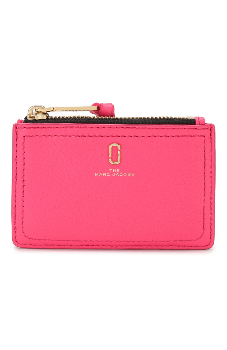 Женский кожаный футляр для кредитных карт MARC JACOBS (THE) розового цвета, арт. M0015123 | Фото 1 (Материал: Натуральная кожа; Нос: Не проставлено)
